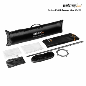 Walimex pro Softbox PLUS Linea Arancione 40x180