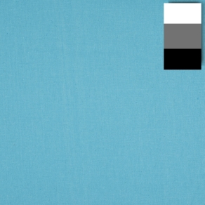 Walimex stoffen achtergrond 2,85x6m, turquoise blauw