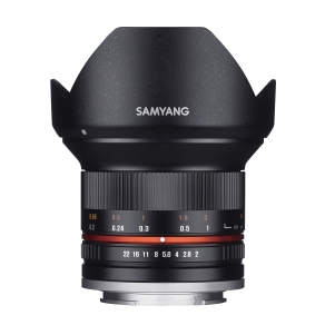 Samyang 12 mm F2.0 NCS CS per Sony E nero