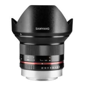 Samyang MF 12mm F2.0 APS-C Fuji X zwart