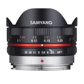 Samyang MF 7,5mm F3,5 Fisheye MFT zwart