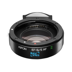 Adattatore AF Baveyes Canon EF-Sony E x0,7 m. Supporto
