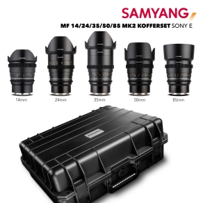 Samyang MF 14/24/35/50/85 MK2 Valises VDSLR Sony E