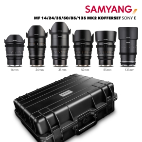 Samyang MF 14/24/35/50/85/135 MK2 Mallette Sony E