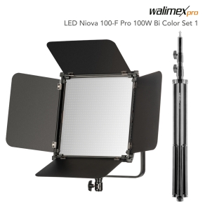 Walimex pro LED Niova 100-F Pro 100W Bi Colour Set1