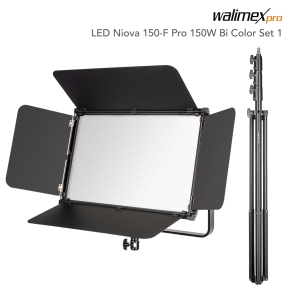 Walimex pro LED Niova 150-F Pro 150W Bi Colour Set1