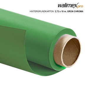 Walimex pro Carton de fond 2,72x10m vert chroma