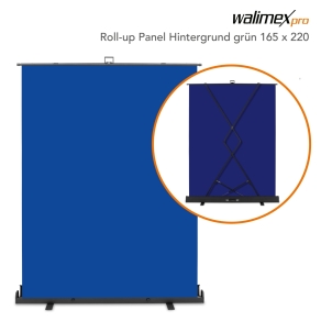 Pannello Walimex pro Roll-up Sfondo blu 165x220