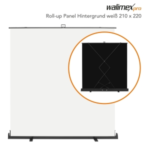 Pannello Walimex pro Roll-up Sfondo bianco 210x220