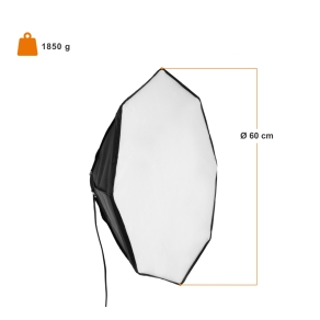 Walimex pro Daylight 1000 4x35W + Softbox Ø 60cm