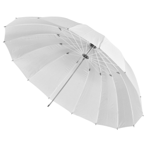 Walimex doorschijnende paraplu wit, 180cm