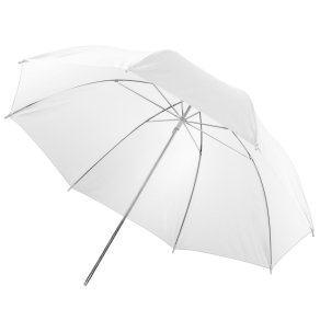 Walimex doorschijnende paraplu wit, 84cm