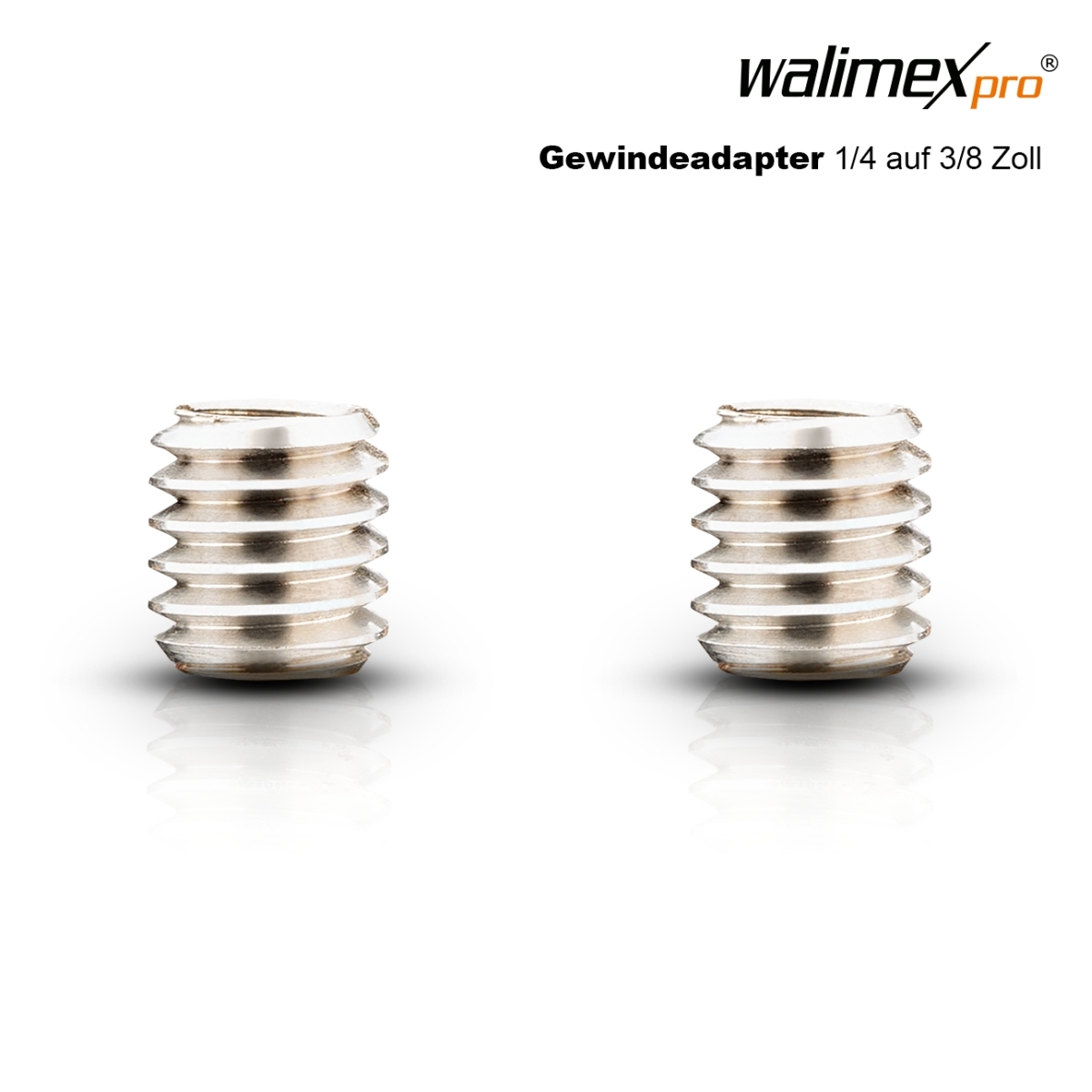 Walimex pro Adaptateur de filetage 1/4 - 3/8 pouce, 10 pièces - walim