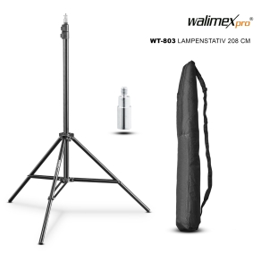 Walimex pro WT-803 treppiede per lampade da 208 cm con...