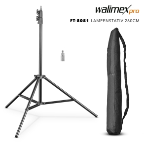 Walimex pro FT-8051 Stativo per lampade 260 cm con...