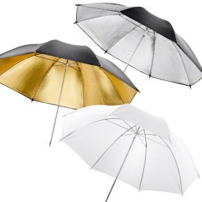 Set di ombrelli Walimex a luce riflessa/trasmessa 3...