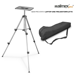 Walimex Statief 140 cm + Laptop & Projector Plaat