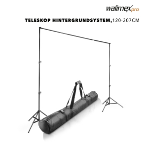 Walimex pro Sistema di sfondo telescopico L 120-307cm