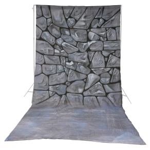 Walimex pro motif tessuto di fondo Stones, 3x6m