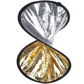 Walimex dubbele reflector zilver/goud, 30cm
