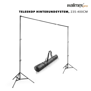 Walimex pro Sistema di fondali telescopici XL 225-400 cm