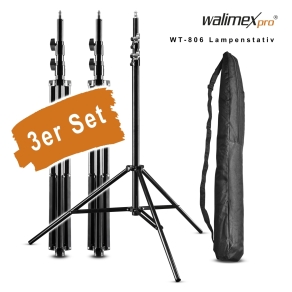 Walimex pro WT-806 Lampstatief 256cm Set van 3