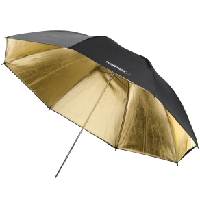 Walimex Parapluie réflecteur noir/or 2 couches, 109cm