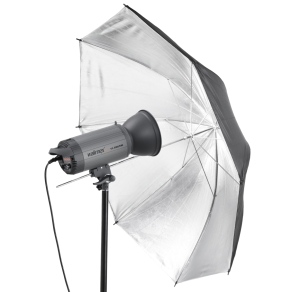 Walimex reflex paraplu zwart/zilver 2-laags, 109cm