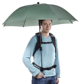 Swing handsfree Parapluie olive avec support