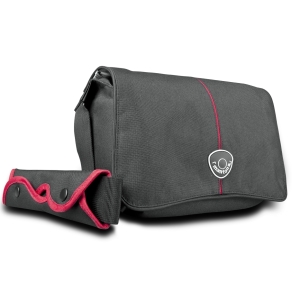 Mantona Cool Bag borsa fotografica nera/rossa