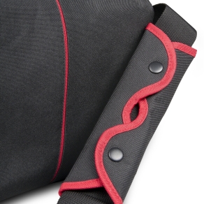 Mantona Cool Bag borsa fotografica nera/rossa