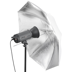 Walimex pro reflex paraplu wit/zilver, 109cm