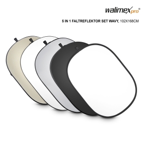 Walimex pro 5in1 Inklapbare reflectorset golvend, 102x168cm